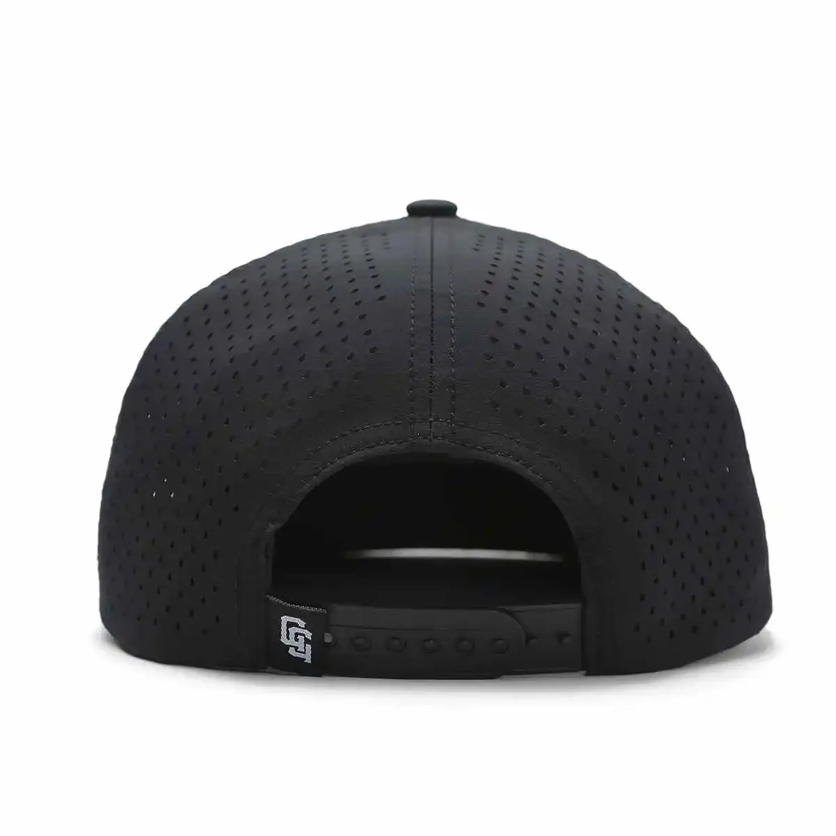 TOUR PRO Clubhouse Patch Golf Hat in Black with Flat Brim