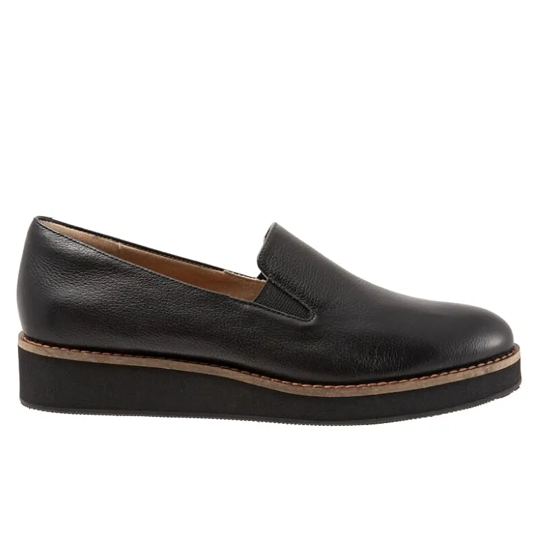 Whistle 006 Black Slip-on Shoes